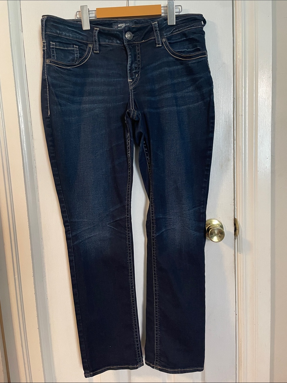 Silver Jeans Co. Suki Dark Wash Straight Leg Jeans Women’s Size 14